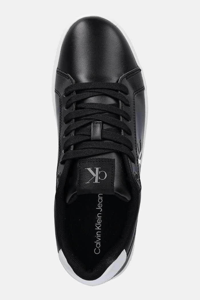 Tenisky Calvin Klein Jeans CLASSIC CUPSOLE MONO LTH WN čierna YW0YW01902