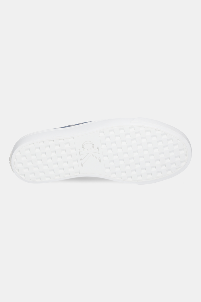 Tenisky Calvin Klein Jeans VULC FLATF JACQUARD AOP YW0YW01965 tmavomodrá