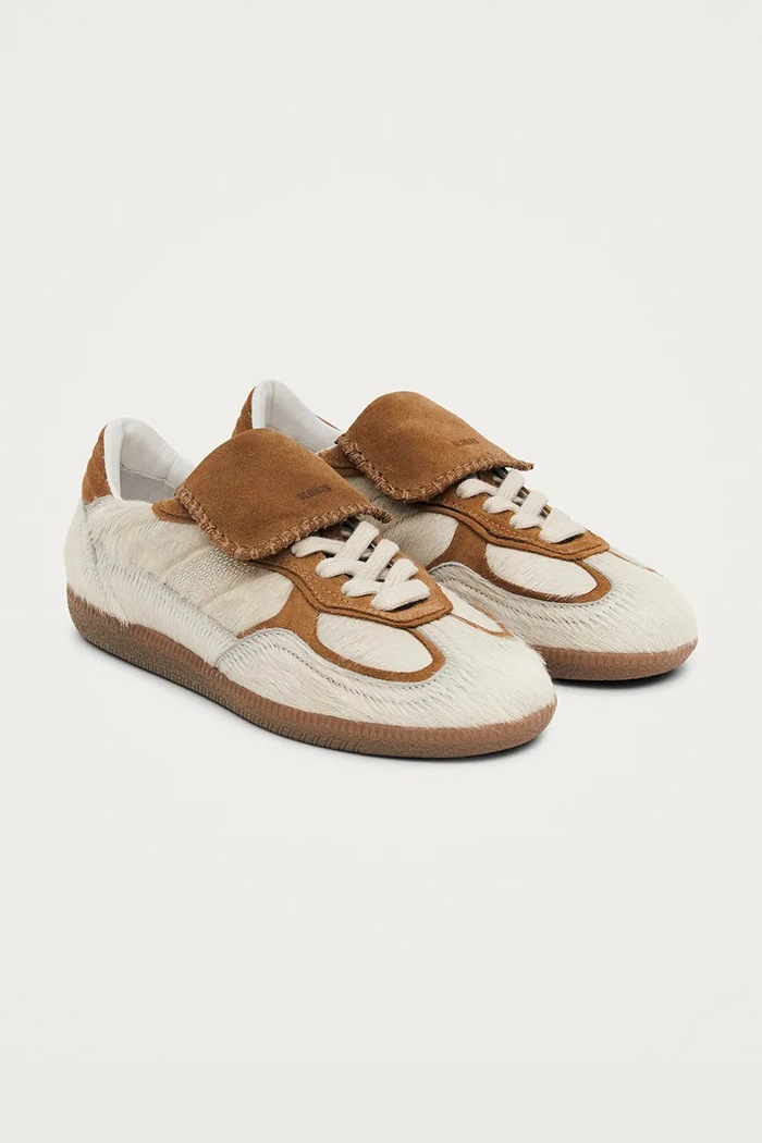 Kožené tenisky Alohas Tb.490 S100831.02 béžová AW25