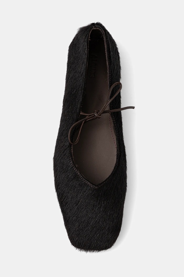 Alohas bőr balerina cipő Sway barna S100895.02