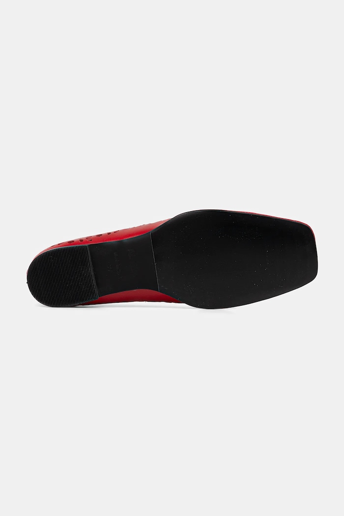 Alohas bőr balerina cipő Sway S100921.03 piros
