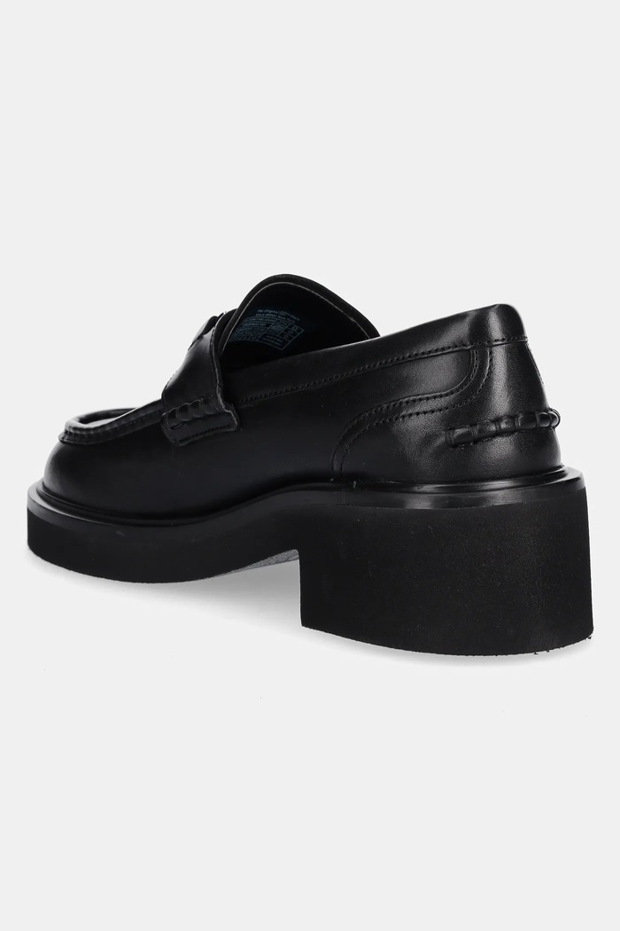 Cipők Tommy Jeans bőr mokaszin TJW CHUNKY HEEL LOAFER EN0EN02789 fekete