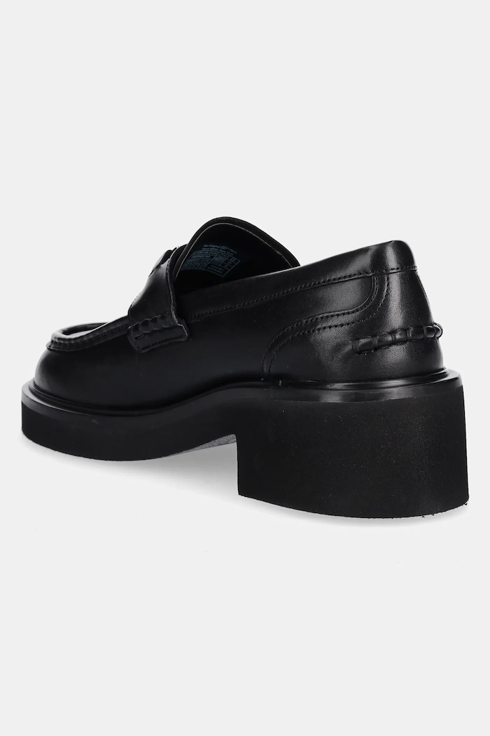 Cipők Tommy Jeans bőr mokaszin TJW CHUNKY HEEL LOAFER EN0EN02789 fekete