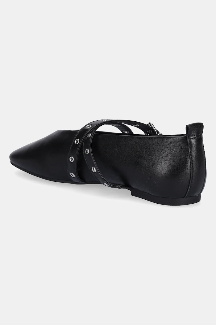 Παπούτσια Δερμάτινες μπαλαρίνες Tommy Jeans TJW LEATHER MARYJANE BALLERINA EN0EN02868 μαύρο