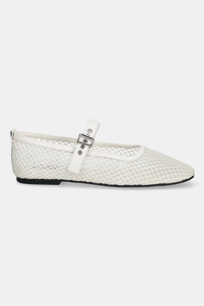 Baleríny Tommy Jeans TJW MESH MARYJANE BALLERINA EN0EN02872 biela AW25
