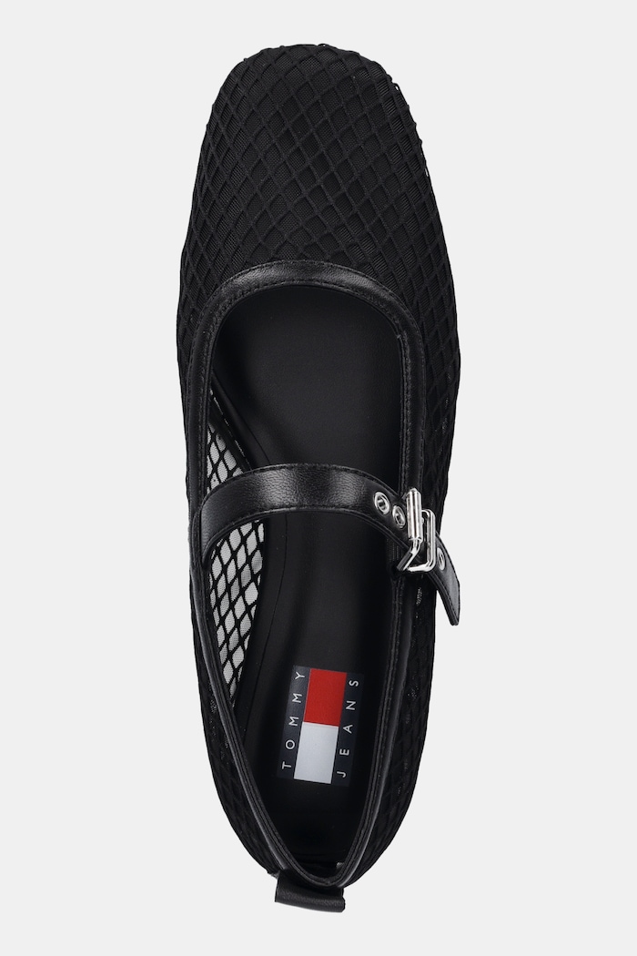 Baleríny Tommy Jeans TJW MESH MARYJANE BALLERINA čierna EN0EN02872