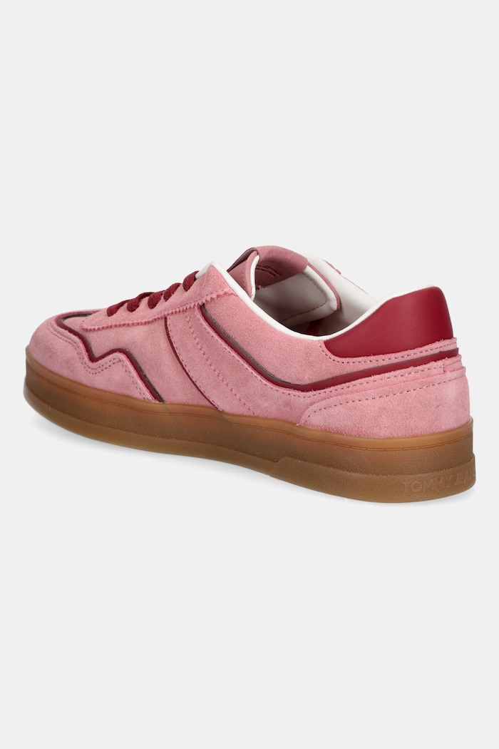 Cipők Tommy Jeans velúr sportcipő THE GREENWICH EN0EN02806 rózsaszín