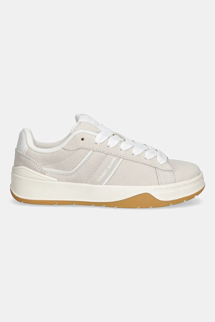Tommy Jeans velúr sportcipő TJW SKATE SNEAKER EN0EN02808 bézs AW25