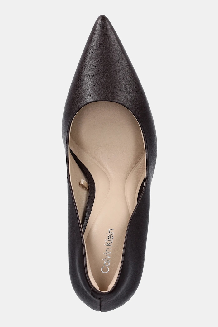 Calvin Klein στιλέτο δερμάτινο ESS STILETTO 90 μπορντό HW0HW02608