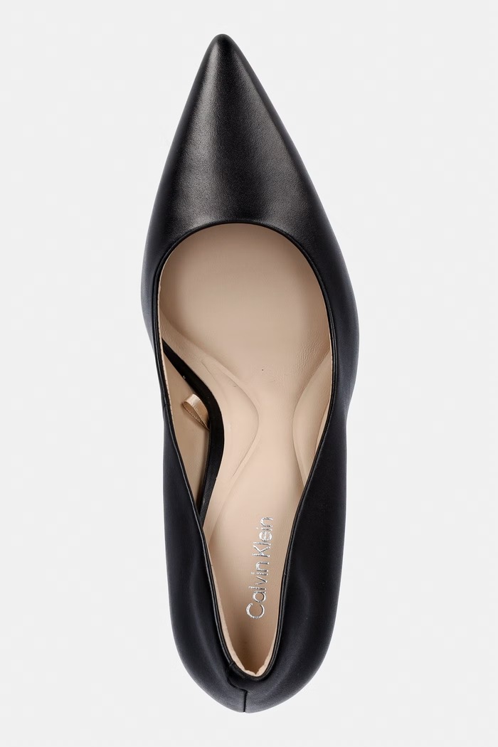 Calvin Klein στιλέτο δερμάτινο ESS STILETTO 90 μαύρο HW0HW02608