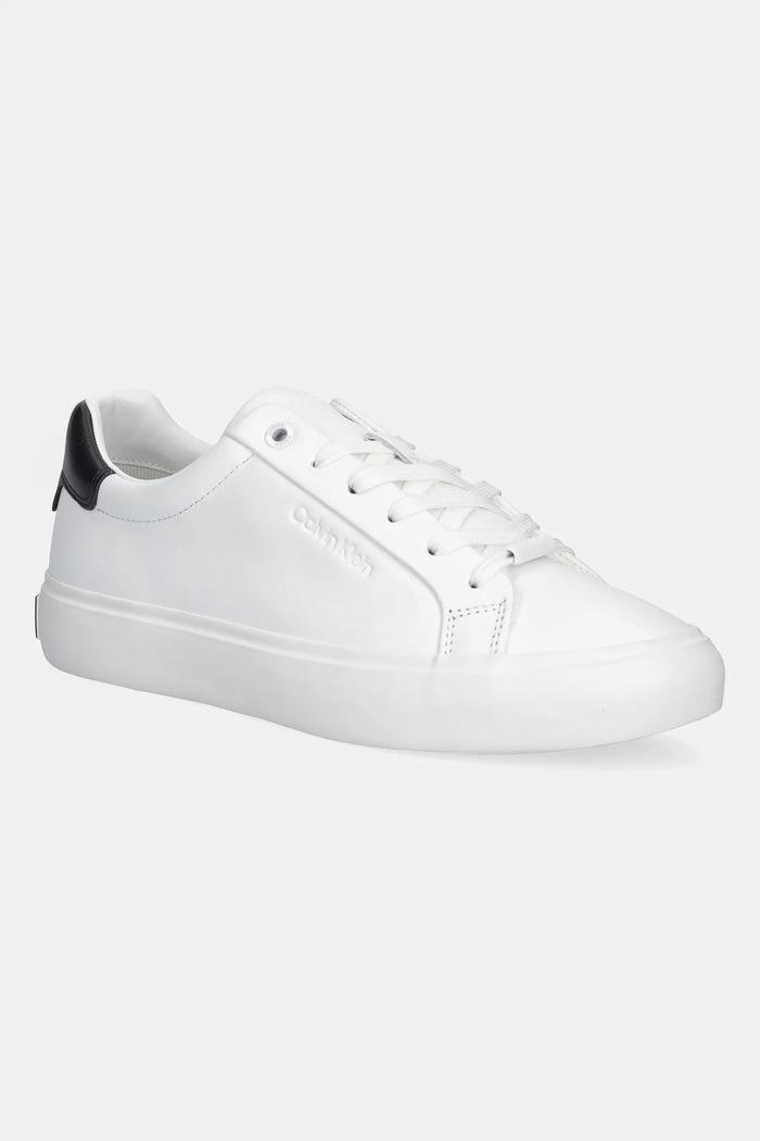 Calvin Klein sneakersy skórzane LACE-UP SNEAKER LTH CK pozostałe biały HW0HW02673