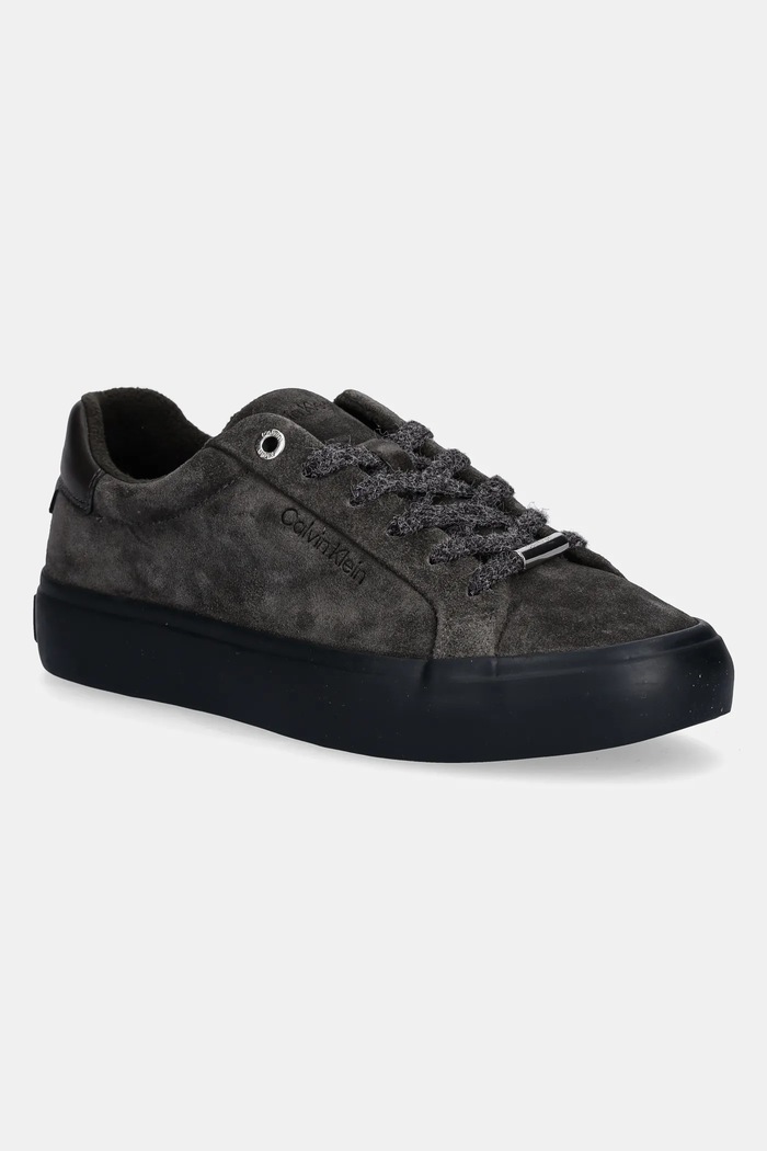 Calvin Klein velúr sportcipő LACE-UP SNEAKER SUEDE/WL CK egyéb zöld HW0HW02679