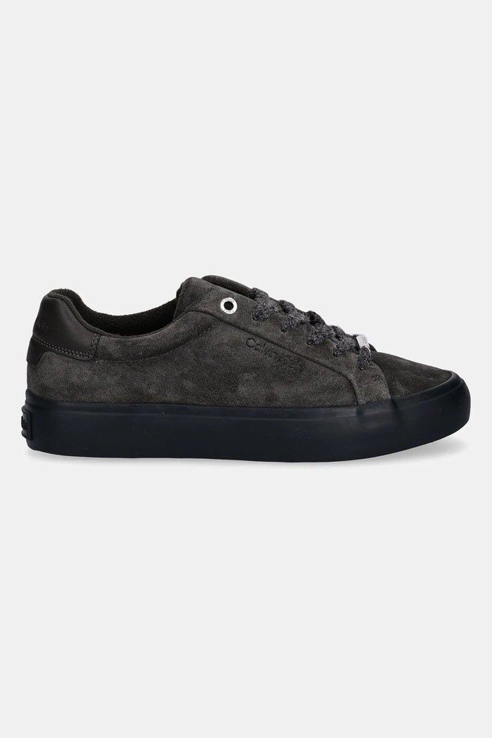 Calvin Klein velúr sportcipő LACE-UP SNEAKER SUEDE/WL CK HW0HW02679 zöld AW25