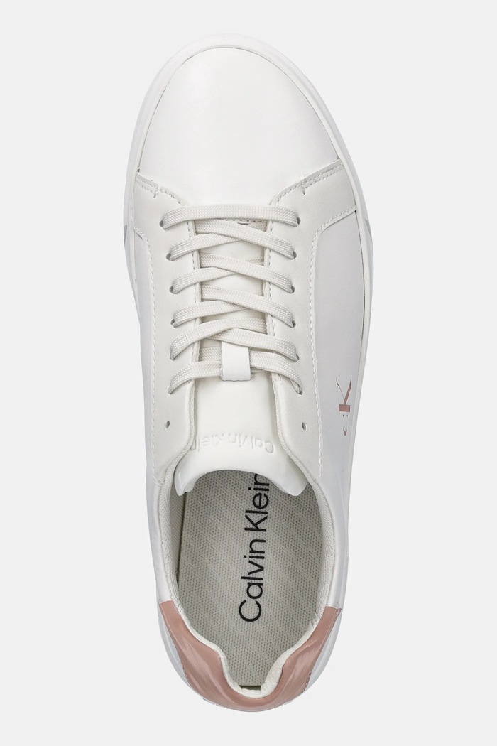 Tenisky Calvin Klein LOW PRO CUPS LTH MG biela HW0HW02823