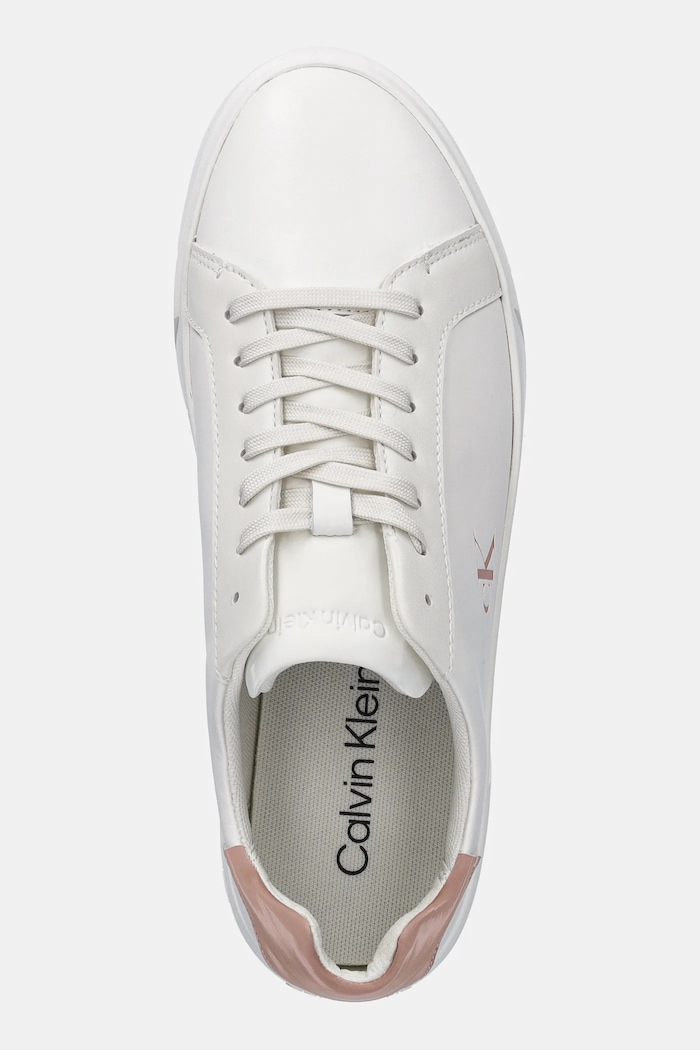 Tenisky Calvin Klein LOW PRO CUPS LTH MG biela HW0HW02823