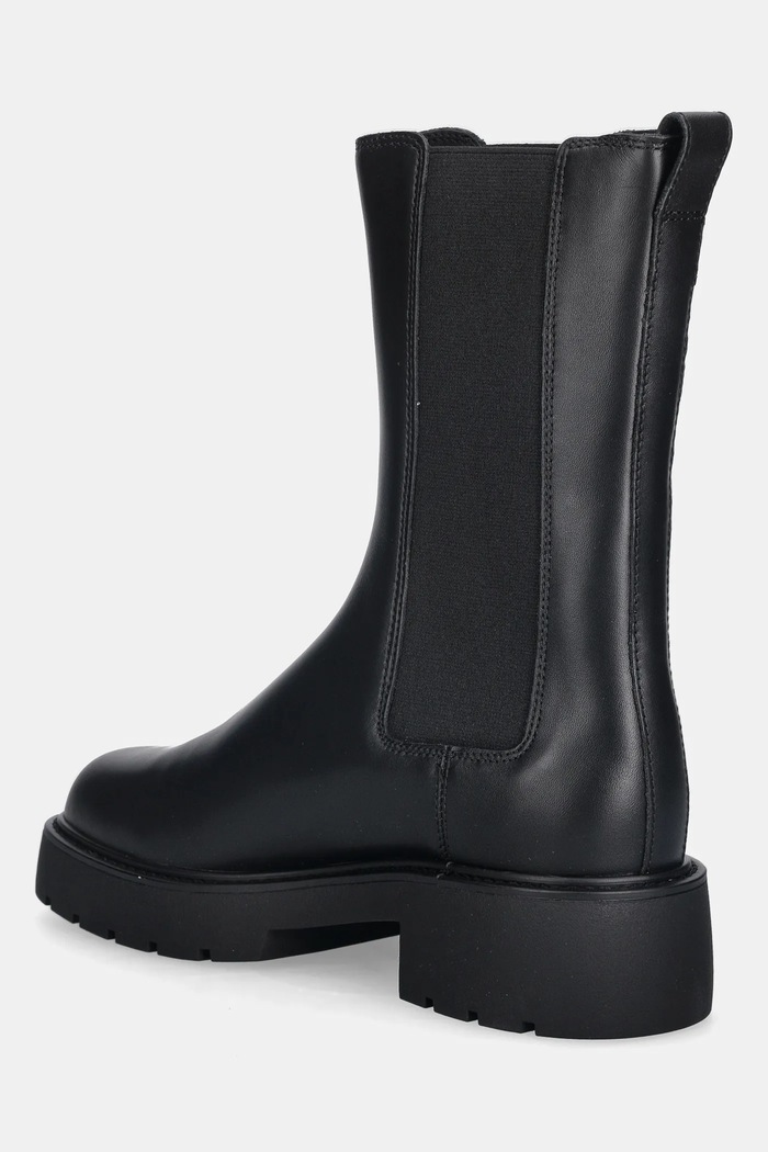 Încălțăminte Calvin Klein ghete chelsea de piele CHUNKY HIGH CHELSEA YW0YW01909 negru