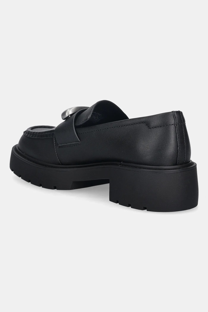 Încălțăminte Calvin Klein mocasini de piele CHUNKY LOAFER LTH HW YW0YW01912 negru