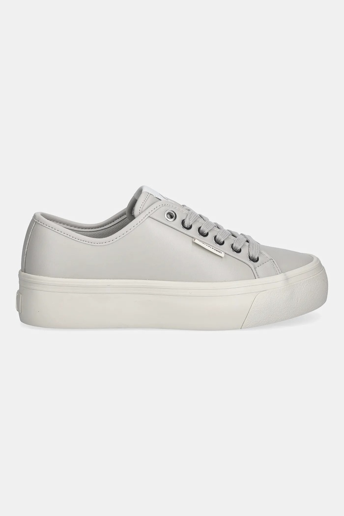 Calvin Klein sportcipő VULC FLATF LACE UP LTH CK YW0YW01932 szürke NC25