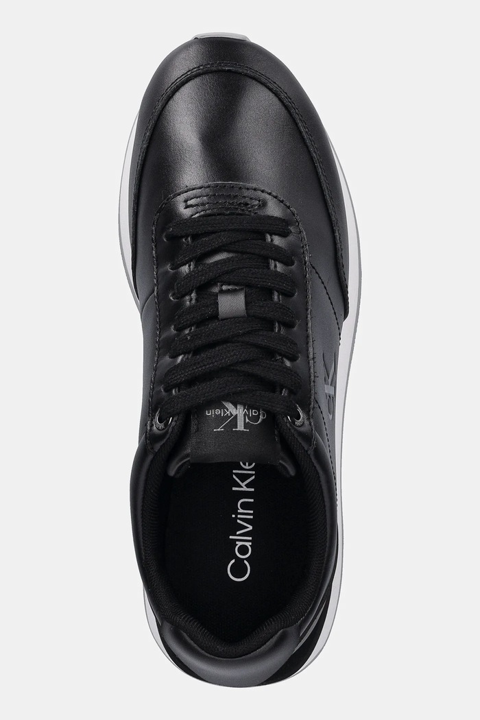 Calvin Klein sneakersy RETRO RUNNER LACE UP LTH MG czarny YW0YW01942