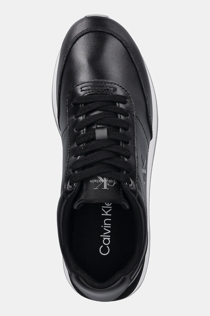 Calvin Klein sneakersy RETRO RUNNER LACE UP LTH MG czarny YW0YW01942