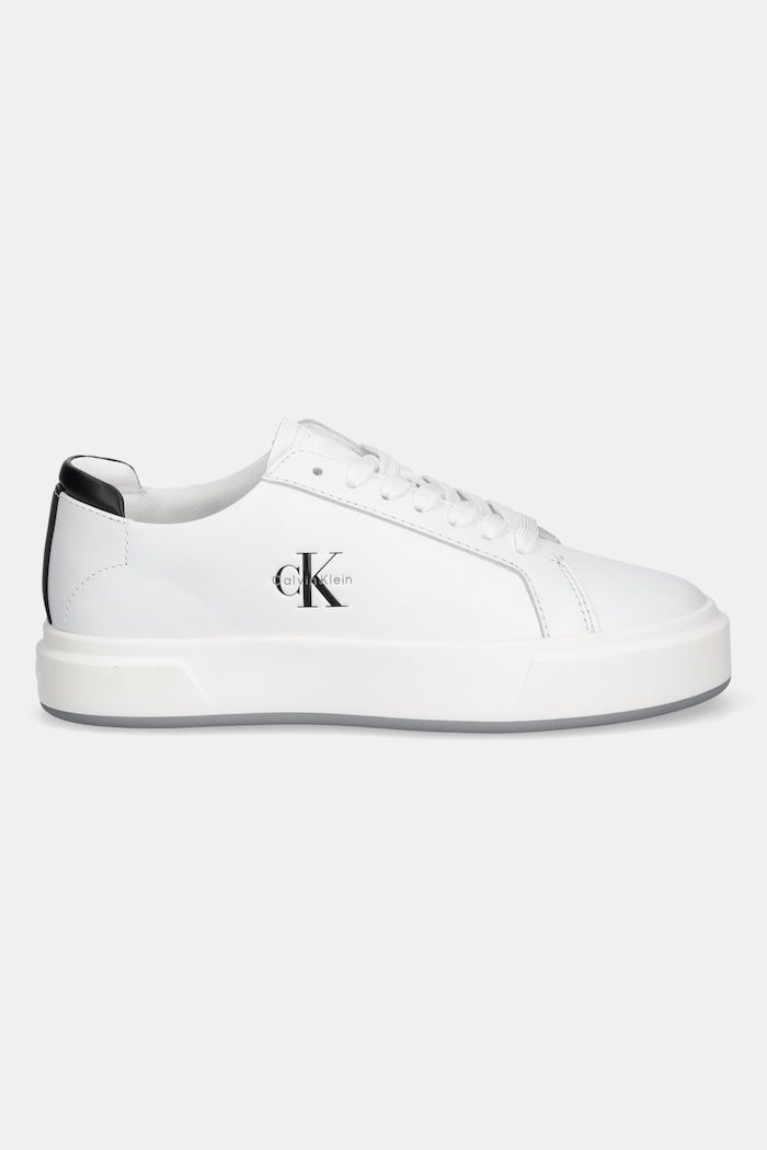 Tenisky Calvin Klein BASKET LACE UP LTH ML YW0YW01945 biela AW25
