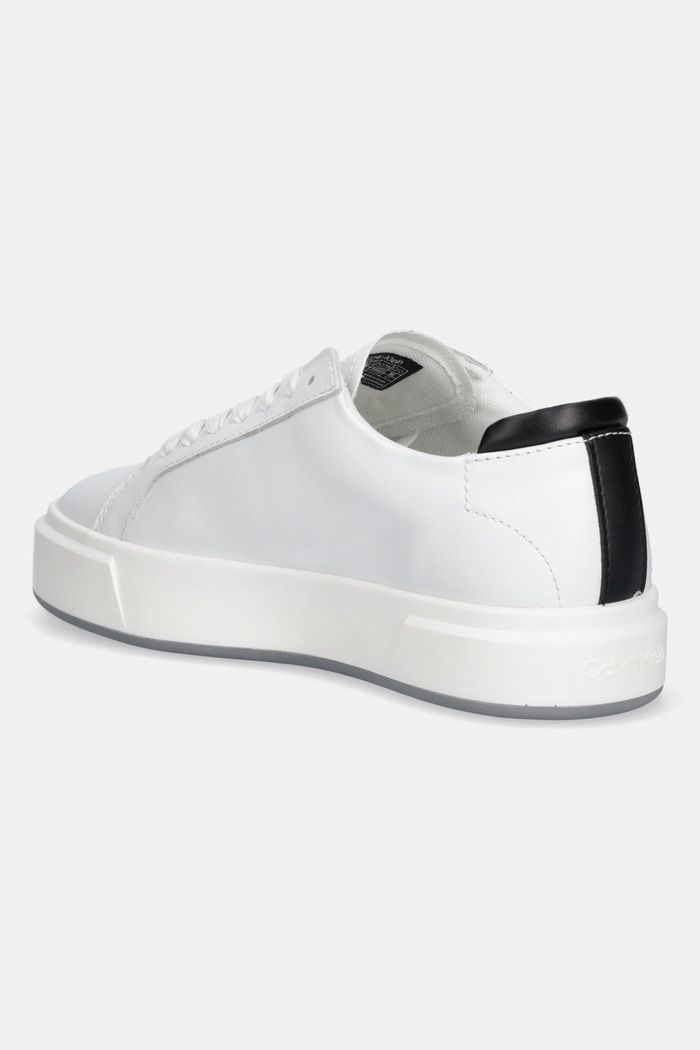 Obuv Tenisky Calvin Klein BASKET LACE UP LTH ML YW0YW01945 biela