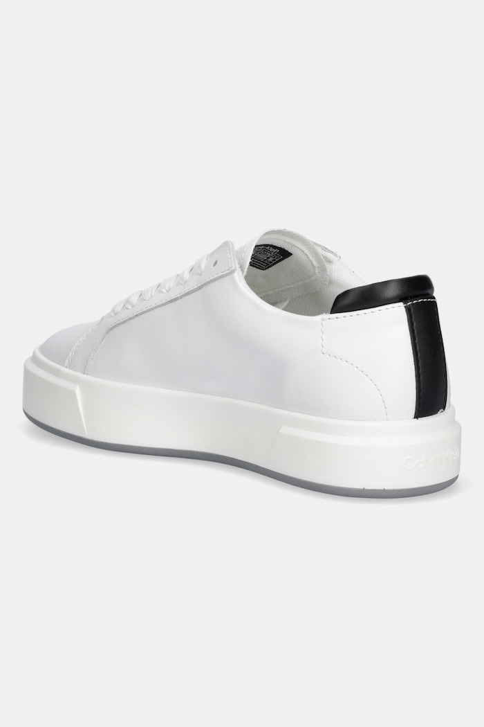 Obuv Tenisky Calvin Klein BASKET LACE UP LTH ML YW0YW01945 biela