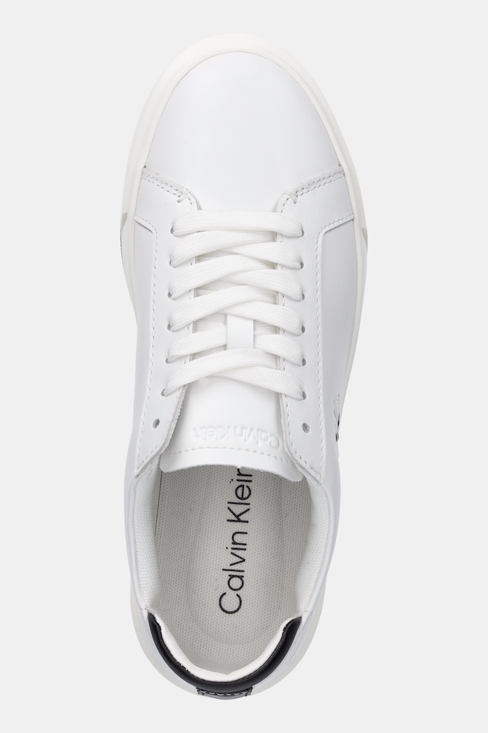 Tenisky Calvin Klein BASKET LACE UP LTH ML biela YW0YW01945