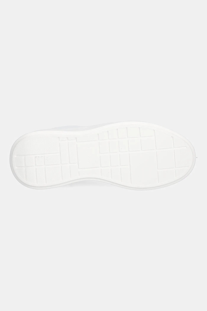 Kožené tenisky Calvin Klein CHUNKY CUPSOLE LACEUP LTH YW0YW01947 biela