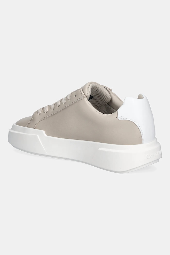 Παπούτσια Δερμάτινα sneakers Calvin Klein CHUNKY CUPSOLE LACEUP LTH YW0YW01947 μπεζ