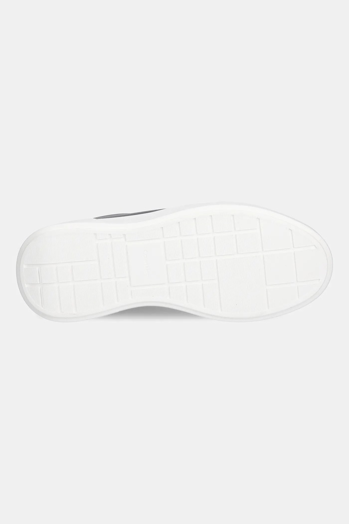 Calvin Klein sneakersy skórzane CHUNKY CUPSOLE LACEUP LTH YW0YW01947 czarny