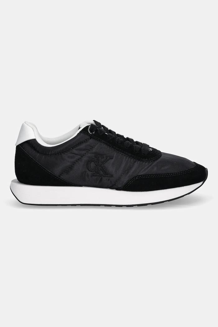 Calvin Klein RETRO RUNNER LACE UP NYLON MG sneakersy damskie YW0YW01990 czarny SS26