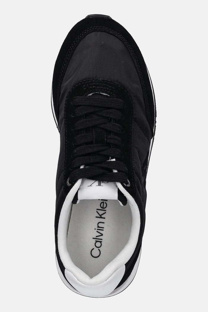 Calvin Klein RETRO RUNNER LACE UP NYLON MG sneakersy damskie czarny YW0YW01990