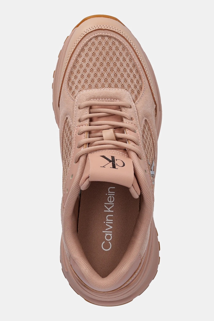 Sneakers Calvin Klein HIKE RUNNER MESH MIX CK μπεζ YW0YW01994