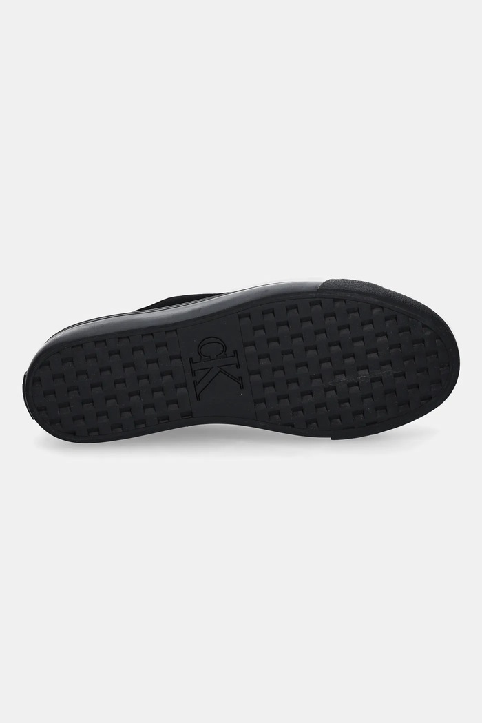Calvin Klein tenisówki zamszowe VULC FLATF LACE UP SUE/WL CK YW0YW02000 czarny