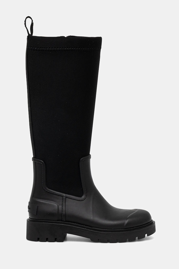 Calvin Klein cizme HIGH RAINBOOT NEOPRENE YW0YW02002 negru AW25