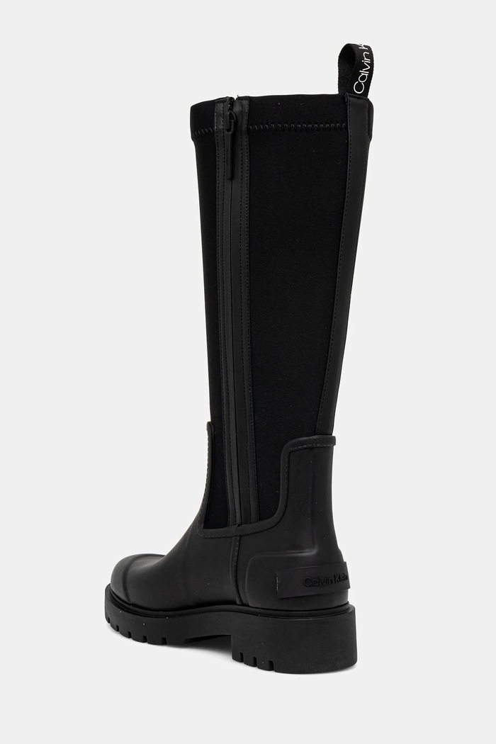 Obuv Gumáky Calvin Klein HIGH RAINBOOT NEOPRENE YW0YW02002 čierna