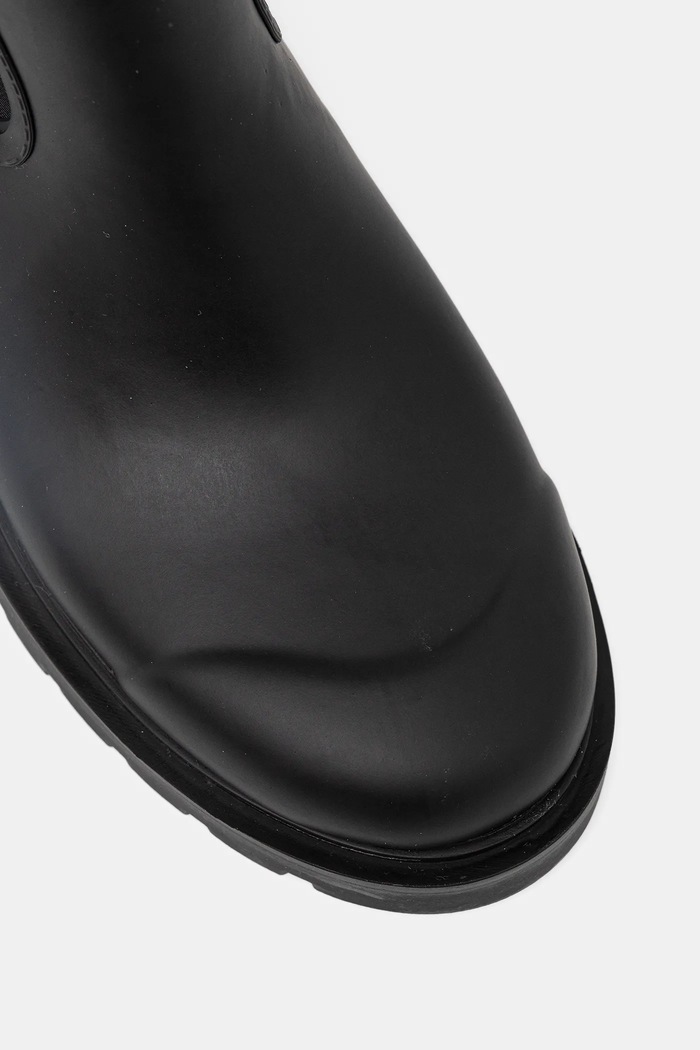 Calvin Klein cizme HIGH RAINBOOT NEOPRENE negru YW0YW02002