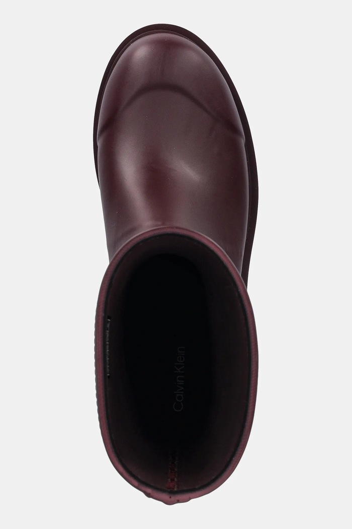 Gumáky Calvin Klein MID RAINBOOT RUBBER burgundské YW0YW02004