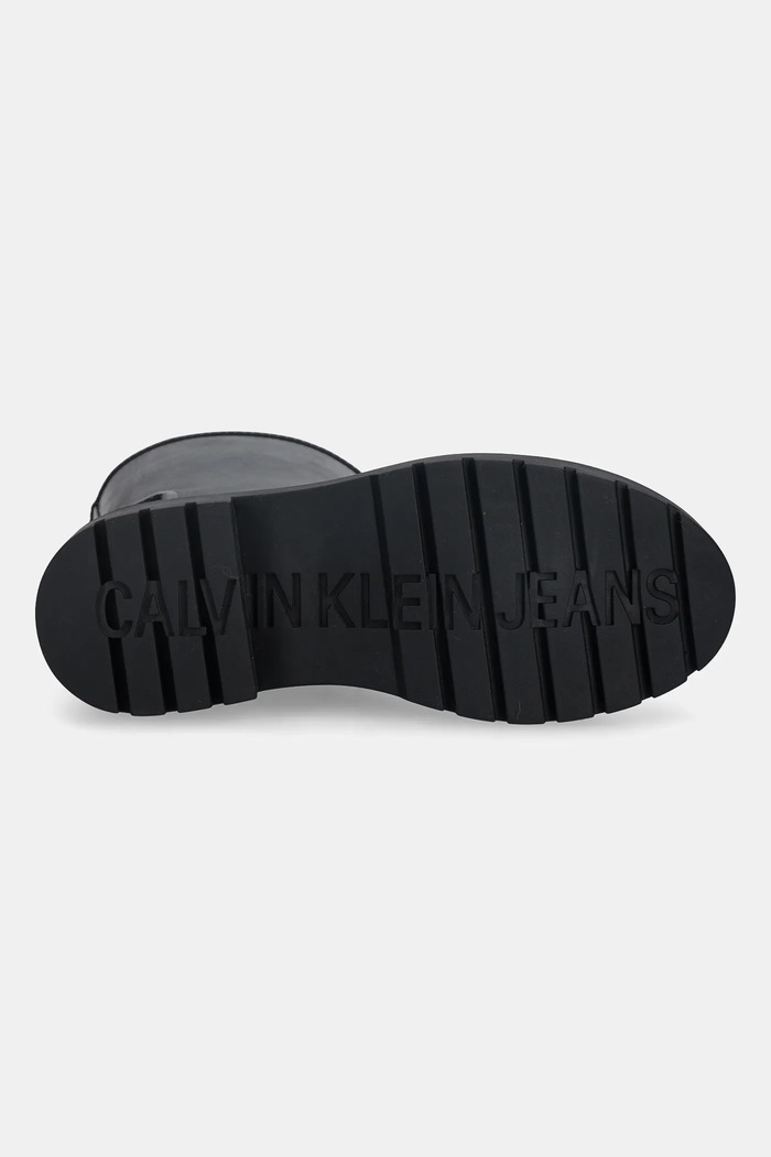 Calvin Klein cizme MID RAINBOOT RUBBER YW0YW02004 negru