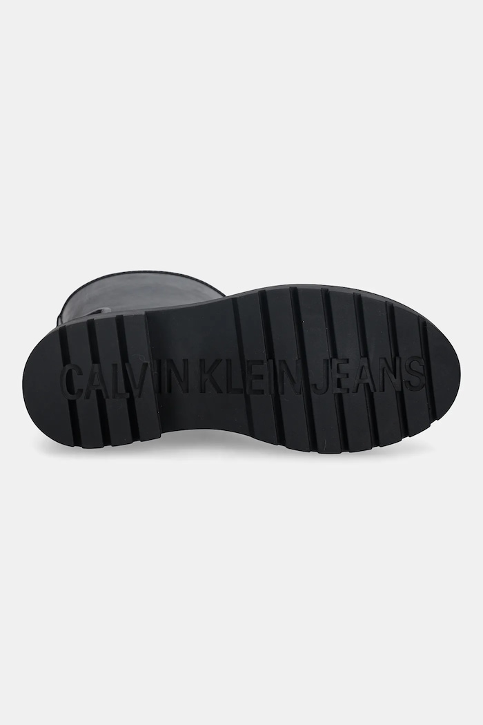 Calvin Klein cizme MID RAINBOOT RUBBER YW0YW02004 negru