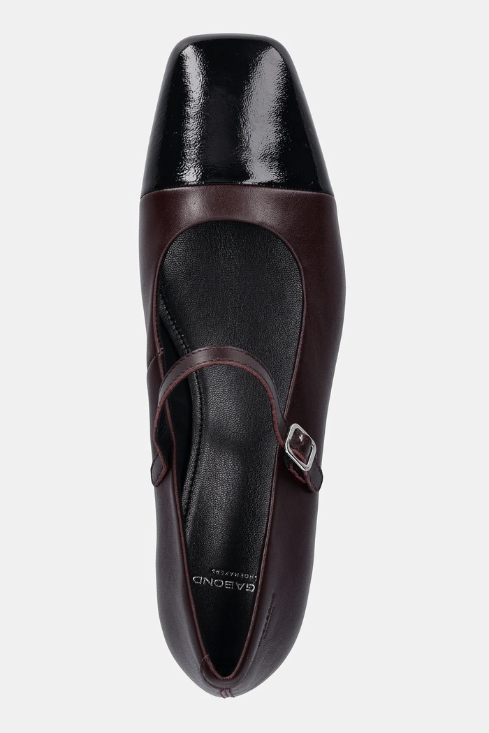 Vagabond Shoemakers czółenka skórzane DEBBI bordowy 5918.002.85