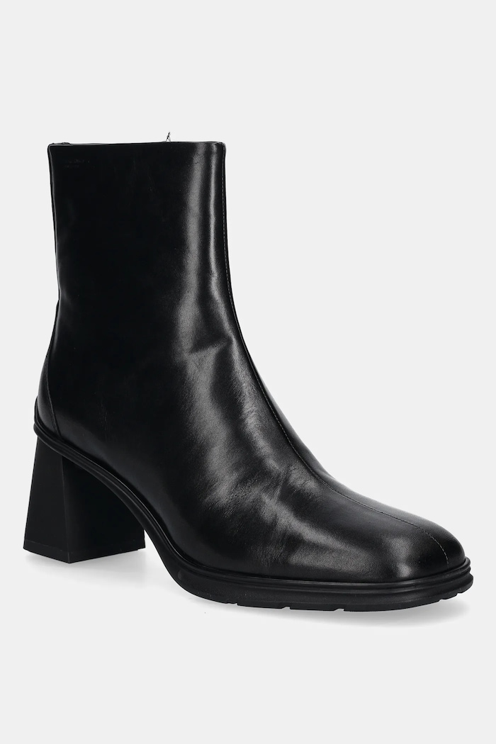 Kožené členkové topánky Vagabond Shoemakers JANINE usňová koža čierna 6038.001.20