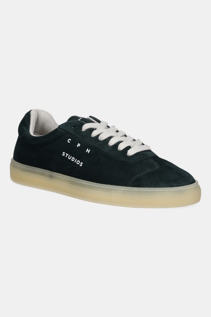 Semišové tenisky Copenhagen Suede plochá zelená CPH433