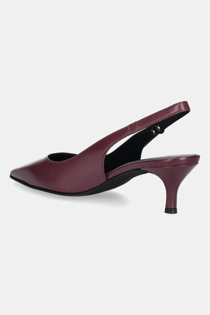 Obutev Usnjene visoke pete Furla Sfera Slingback YJ07SFE.X30000.26700 vijolična