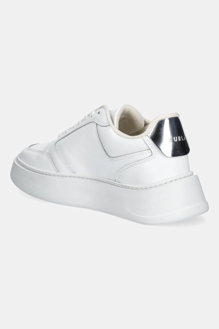 Boty Kožené tenisky Furla Lace-Up Sneaker YJ92SPT.A.0203.Q1700 bílá