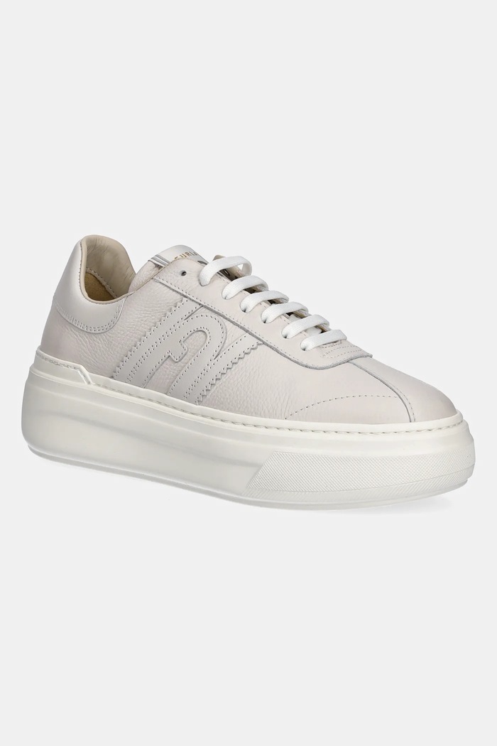 Furla sneakersy skórzane Nuage Lace-Up Sneaker platforma beżowy YJ88NUA.BX4071.1704S