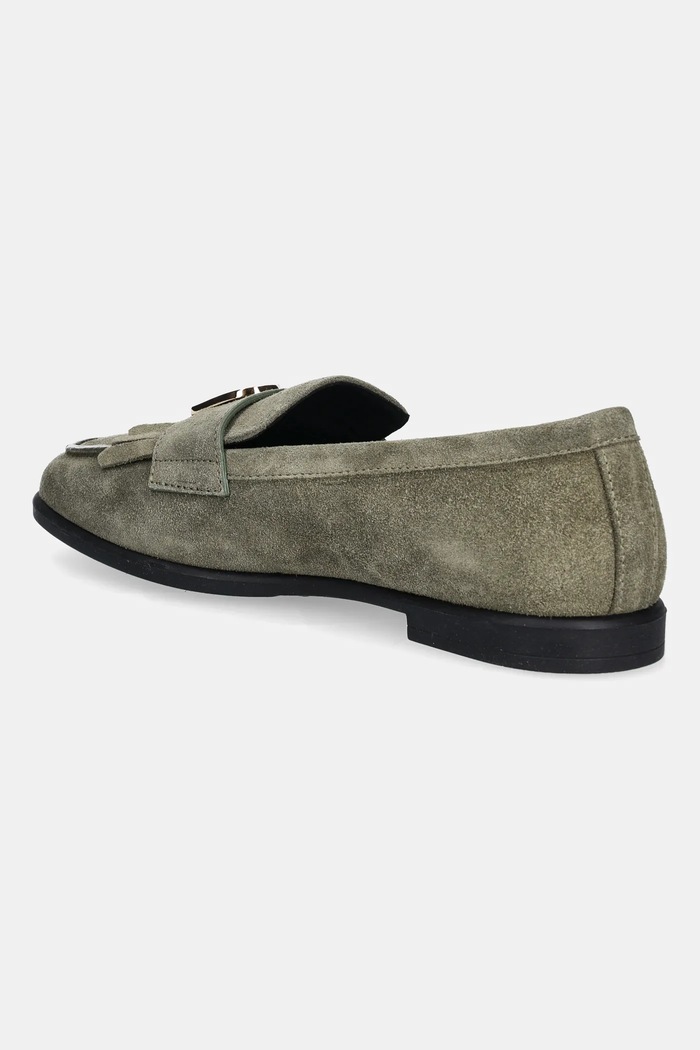 Obuwie Furla mokasyny zamszowe Chic Loafer YJ74HIC.Y61000.2810S zielony