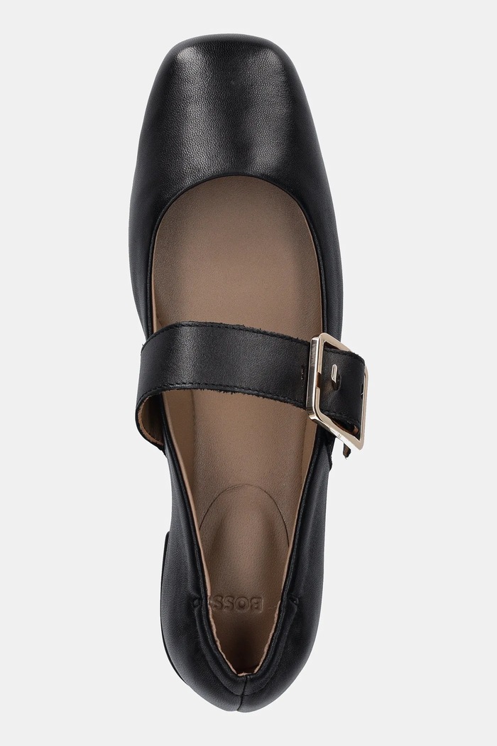 BOSS balerini de piele Luara negru 50548547.001