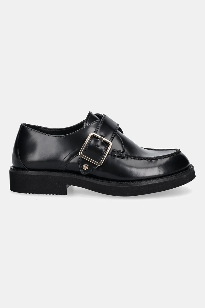 Kožené polobotky BOSS Eleri 50548740.001 černá AW25